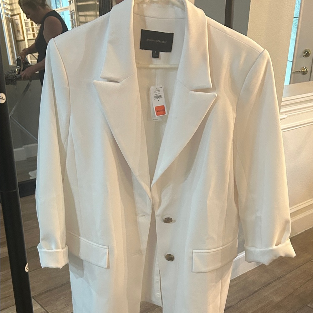 Banana Republic Factory Women's White Blazer